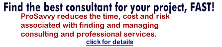 find the best consultant for your project with prosavvy