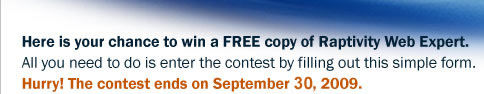 Enter the Raptivity Web Expert Contest
