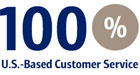 100% U.S.-Based Customer Service