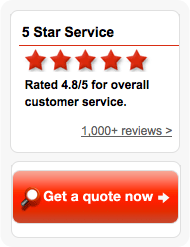 5 Star Service! Rated 4.8/5 overall customer service. 1000+ reviews. Get a Quote Now!