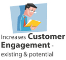 Increases Customer Engagement - existing & potential
