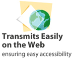 Transmits Easily on the Web ensuring easy accessibility