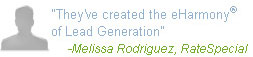 They've created the eHarmony(r) of Lead Generation - Melissa Rodriguez, RateSpecial