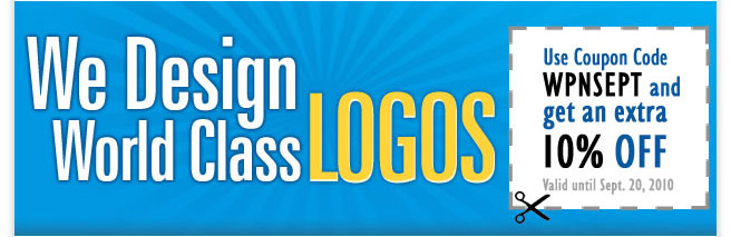 We Design World Class Logos! Use WPNSEPT for 10% OFF!