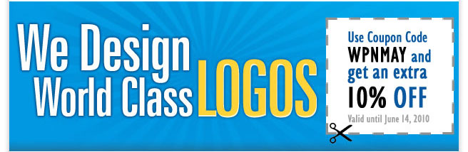 We Design World Class Logos! Use Coupon Code WPNMAY for 10% OFF!