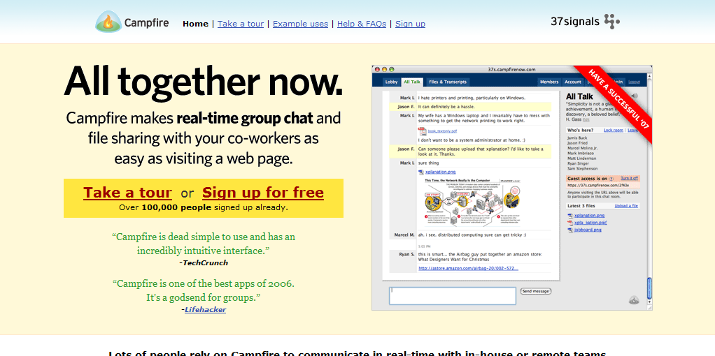 http://www.campfirenow.com/