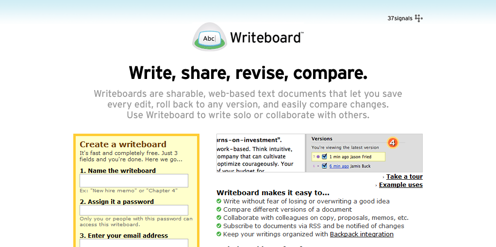 http://www.writeboard.com/