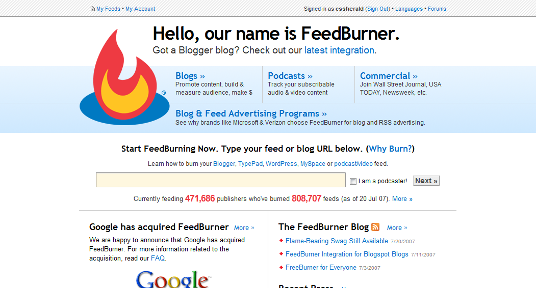 http://www.feedburner.com/
