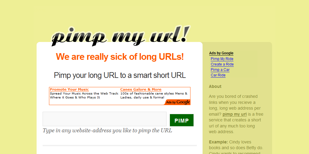 http://www.pimpmyurl.com/
