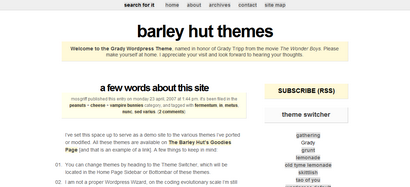 Barley Hut Themes