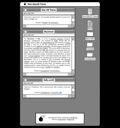 Retro MacOS Theme