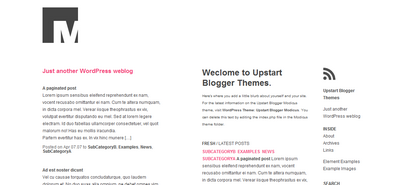 Upstart Blogger Themes