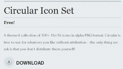 Circular Icons Don't Distribute