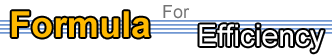 Formula for Efficiency