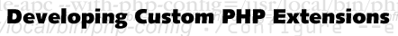 Developing Custom PHP Extensions