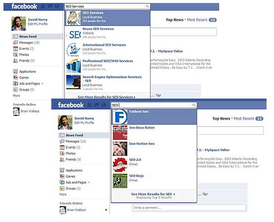 FaceBook Search
