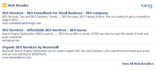 FaceBook SERP 3