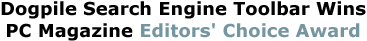 Dogpile Search Engine Toolbar Wins PC Magazine Editors' Choice Award