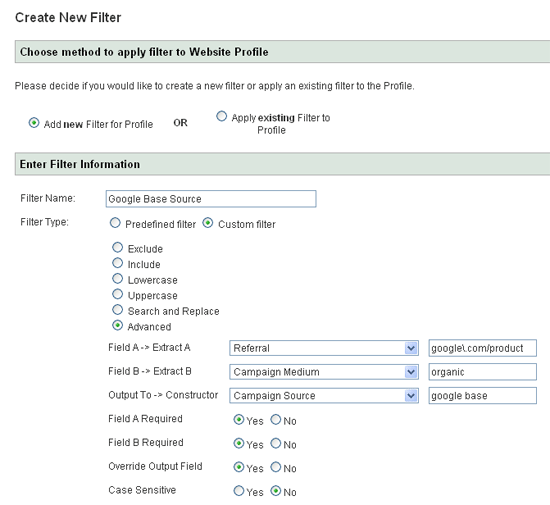 Tracking Google Product Search