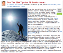10 seo pr tips 10 seo pr tips