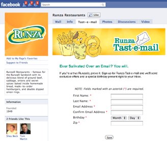 runza facebook page