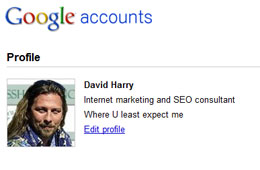 Google Account and profile