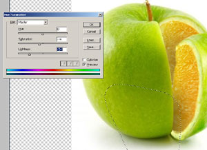 photoshop 16  Portakallı Elma
