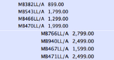 MacBook Pricing