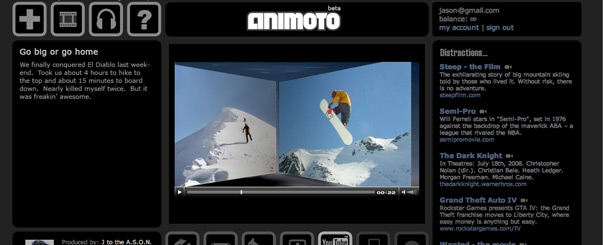 Animoto An Amazing Web-based Video Creator Animoto An Amazing Web-based Video Creator