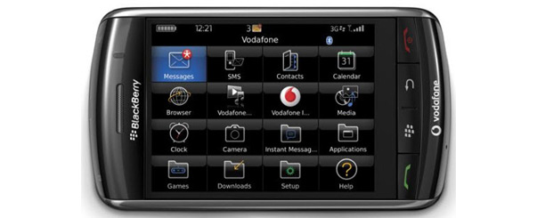 Vodafone Releases The New Blackberry Storm Vodafone Releases The New Blackberry Storm
