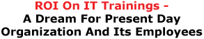 ROI On IT Trainings- A Dream For Present Day Organization And Its Employees