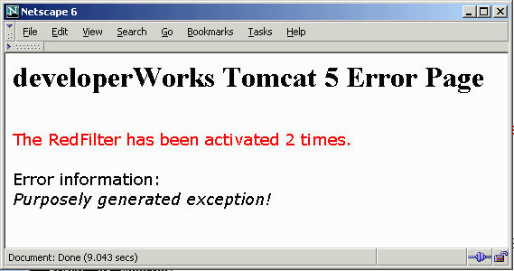 REQUEST and ERROR Filtering