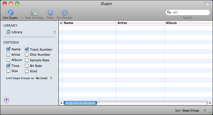 apple itunes duplication dupin