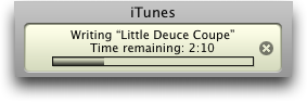 itunes burn disc writing