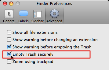mac finder preferences advanced