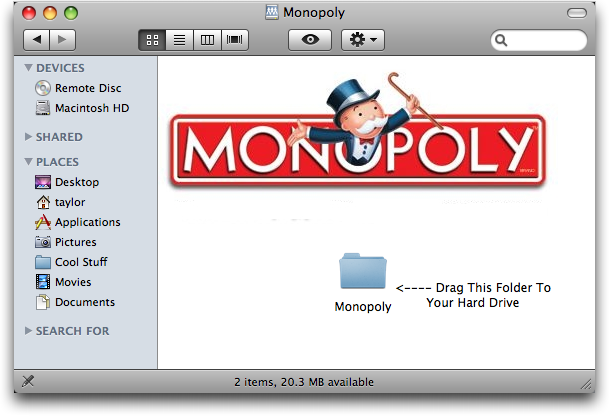 mac os x monop cdrom