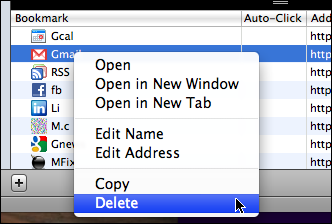 mac safari organize bookmarks delete