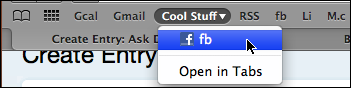 mac safari organize bookmarks folder