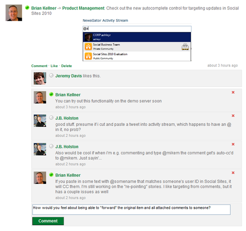 CommentingOnActivity