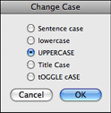 ms word format change case options