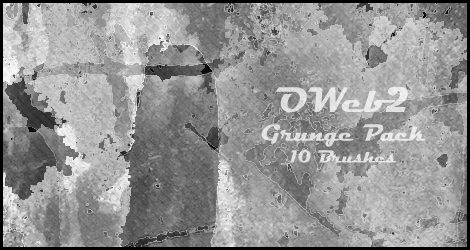 OWeb2 Free Photoshop Grunge Brushes Pack.