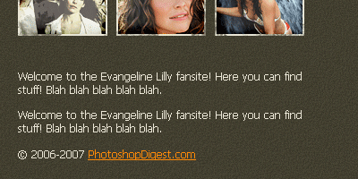 Celebrity Fansite Tutorial 28 Celebrity Fansite Tutorial