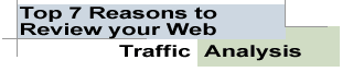 Top 7 Reasons to Review your Web Traffic Analysis
