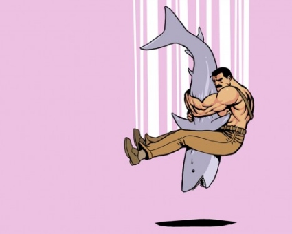 haggarpiledrivesshark