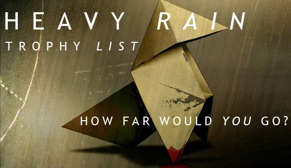 Heavy Rain Trophy List