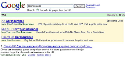 Google Goes Eco-friendly and Displays Background and Directory Ads in Green