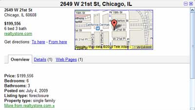 goog real estate listing