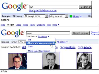 google safe search