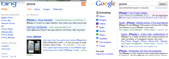 googlebingserp
