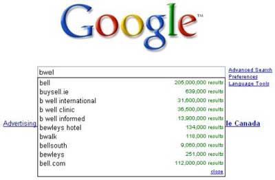 google search suggest